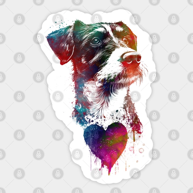 Dog love graphic art #dog Sticker by JBJart